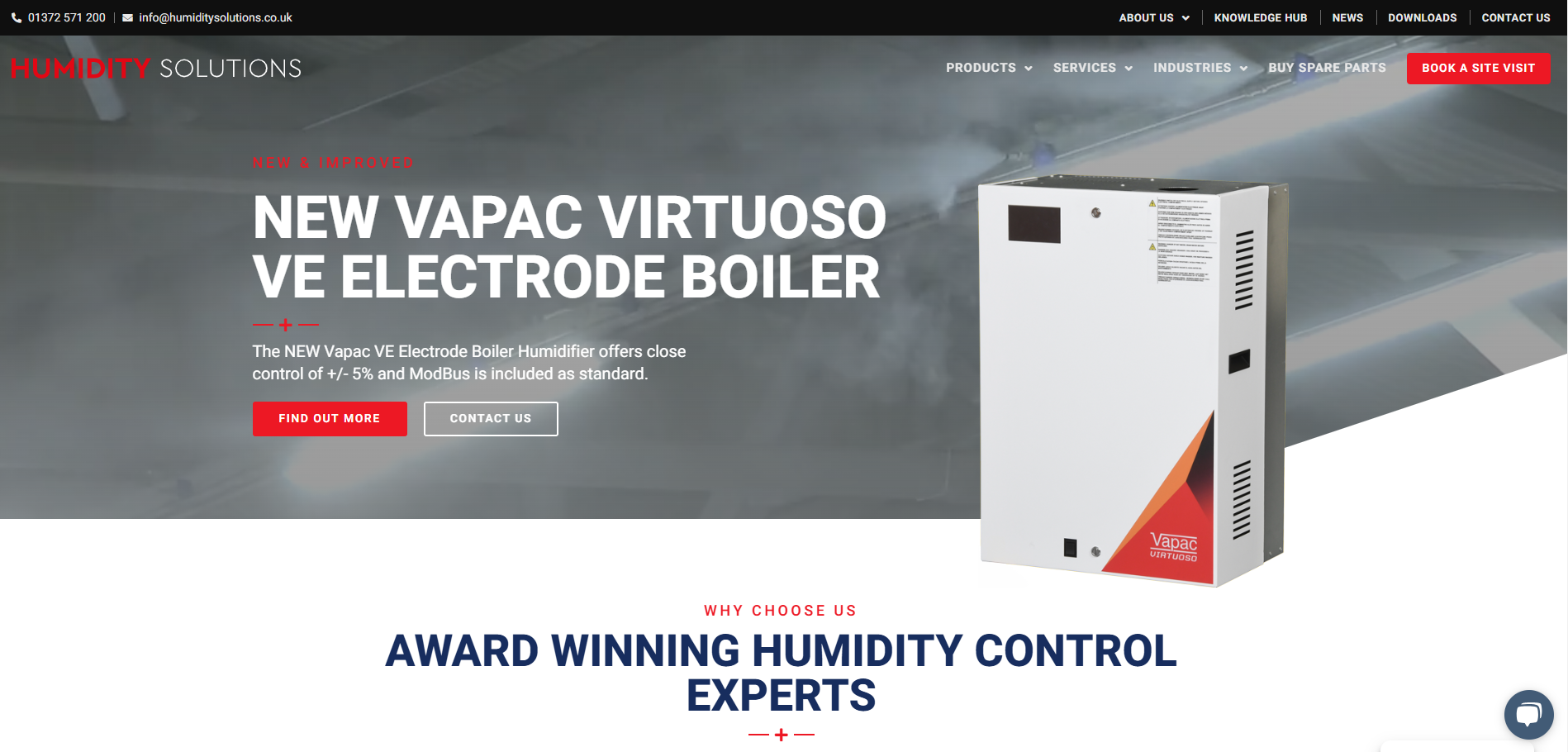 Humidity Solutions Ltd Website