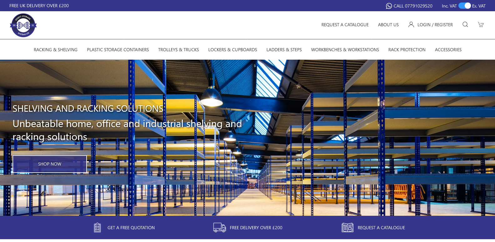 Ossett Storage Systems Ltd Website