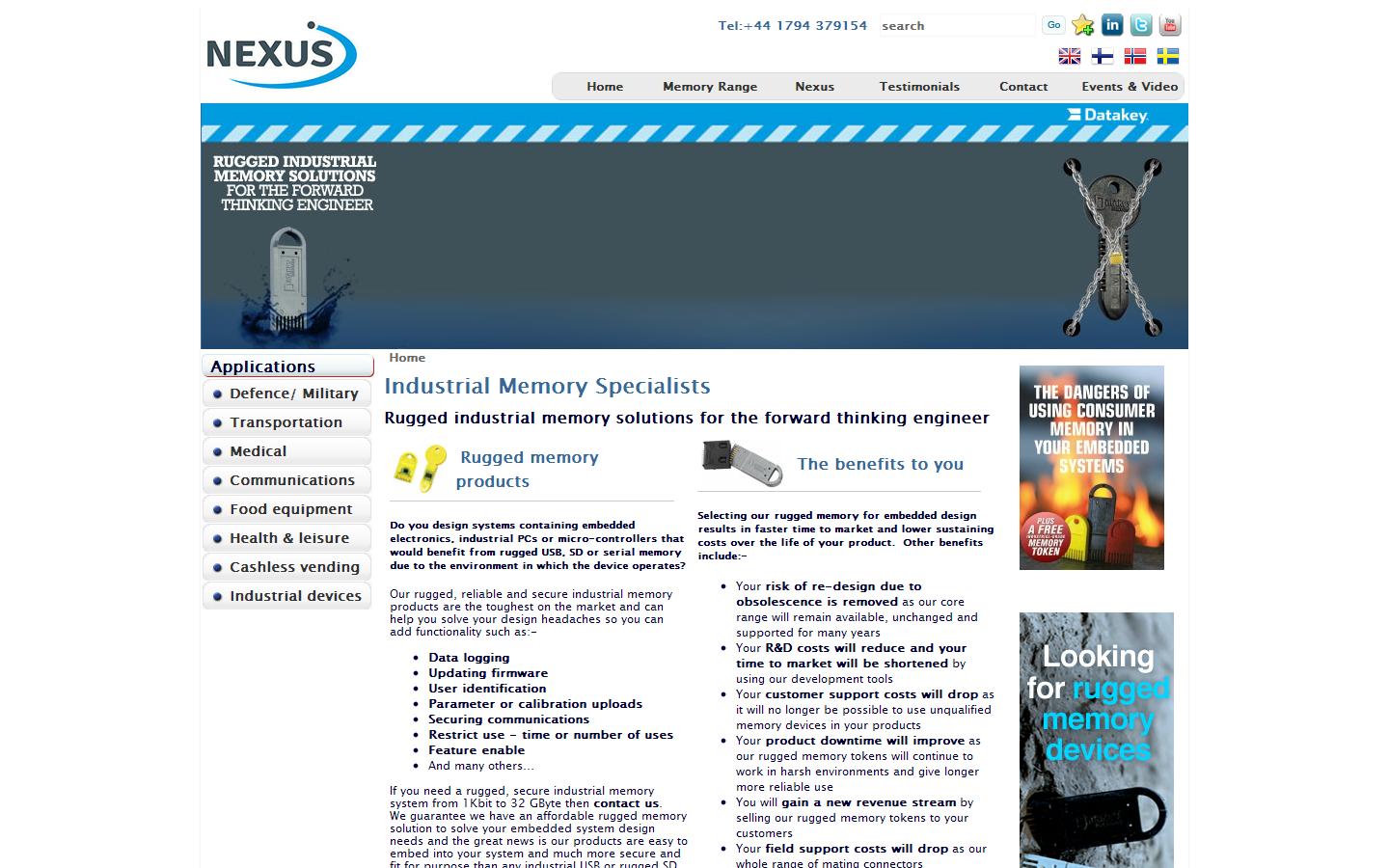 Nexus Ltd Website