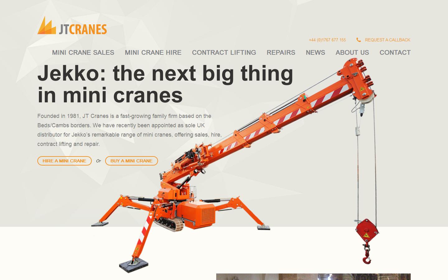 John Taylor Crane Services Website