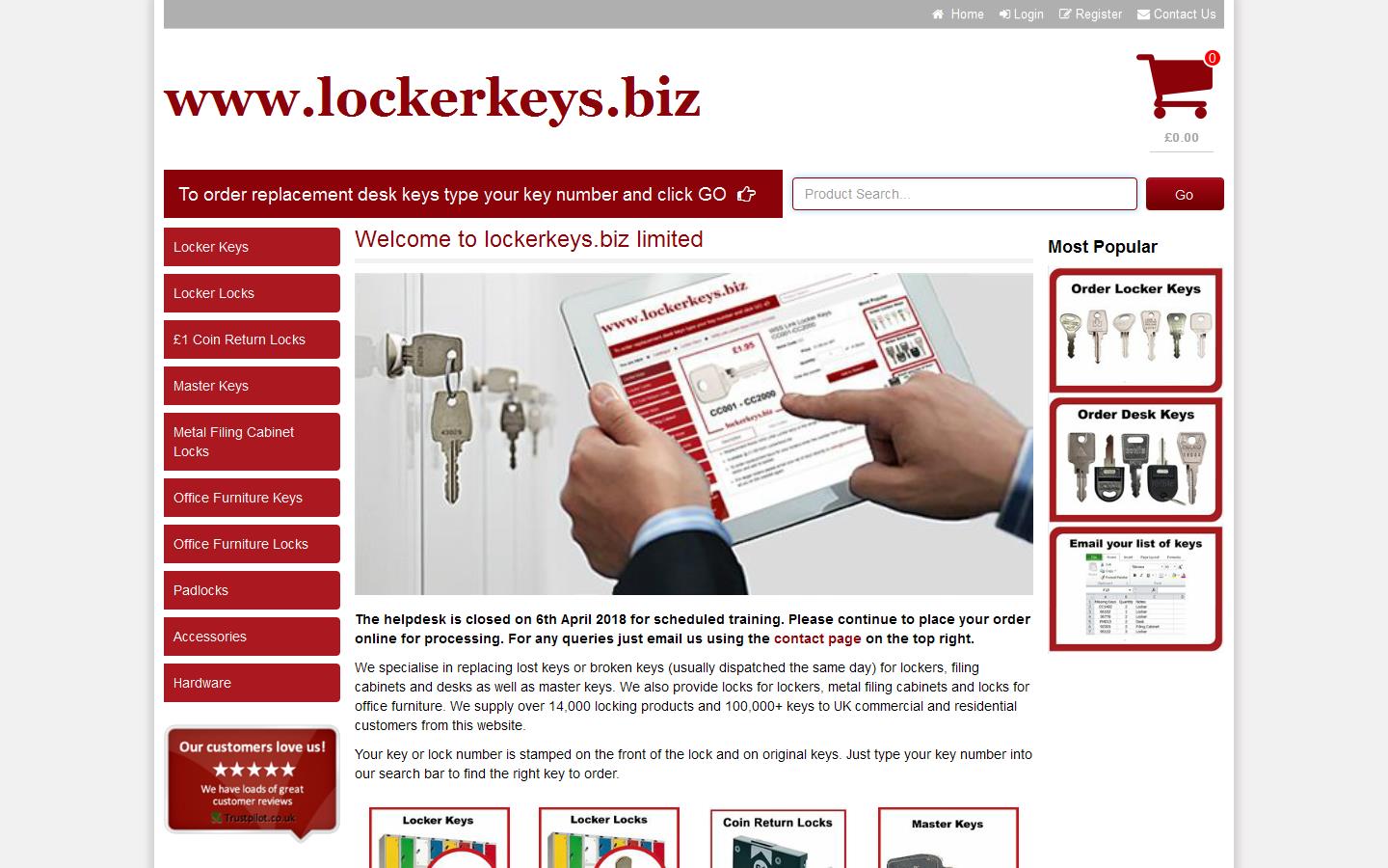 Lockerkeys Website