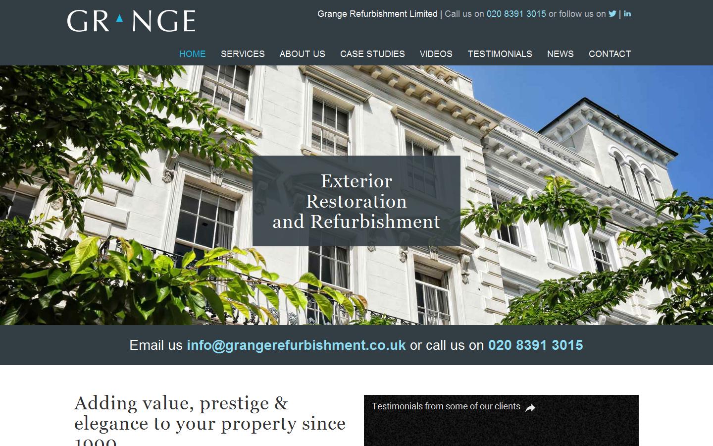 Grange Refurbishment Limited Website