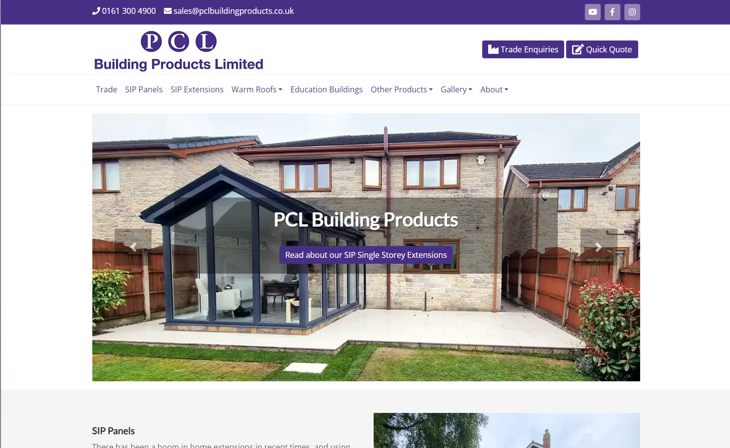 PCL Building Products Ltd Website