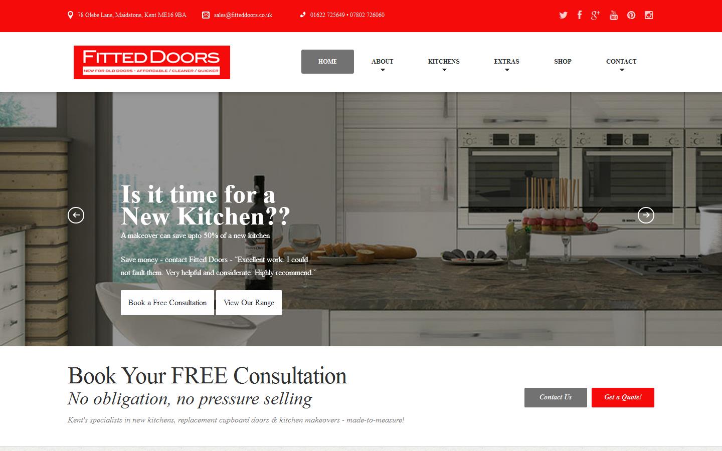 Fitted Doors Ltd Website