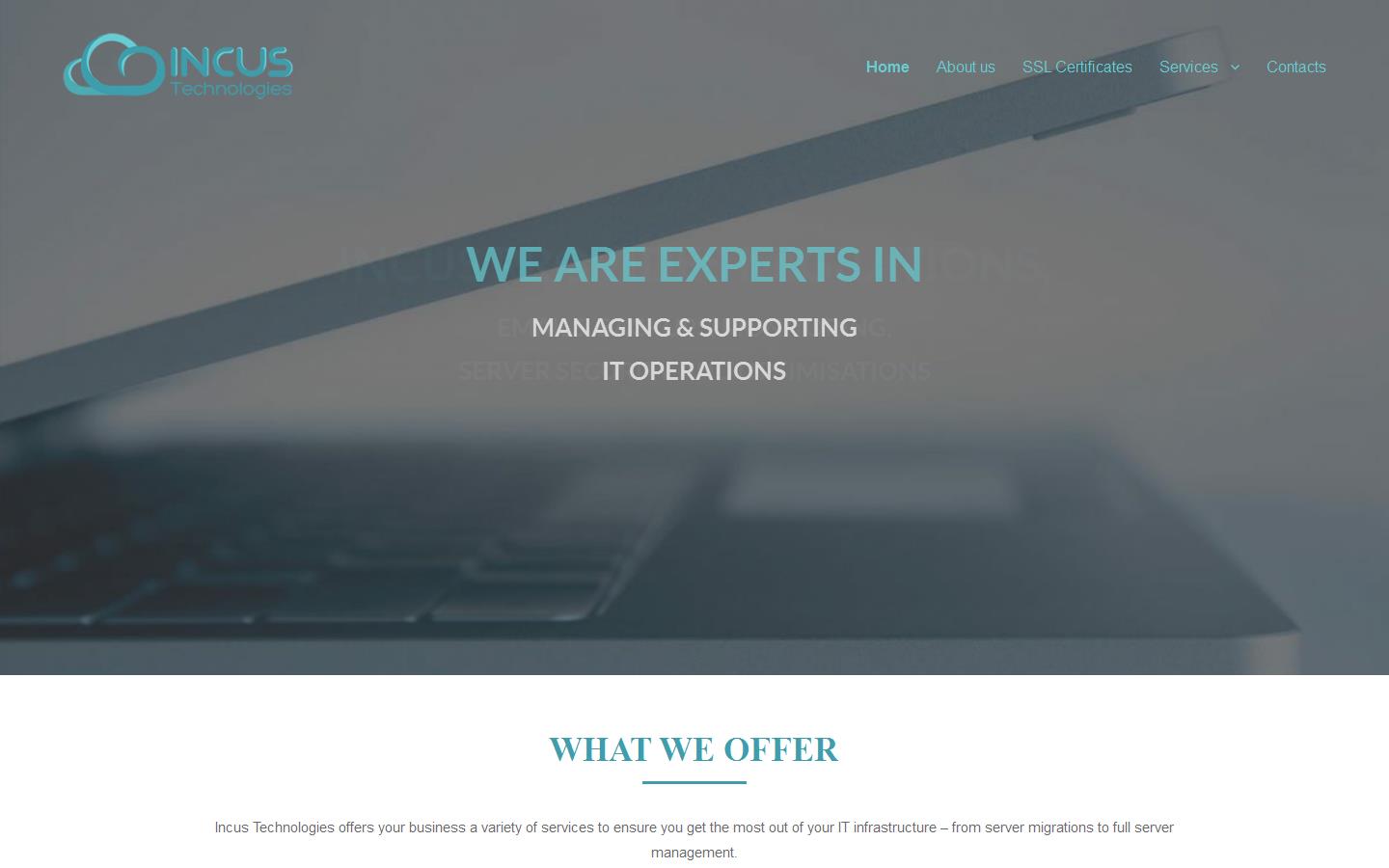 Incus Technologies Ltd Website