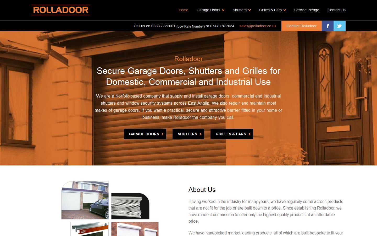 Rolladoor Ltd Website