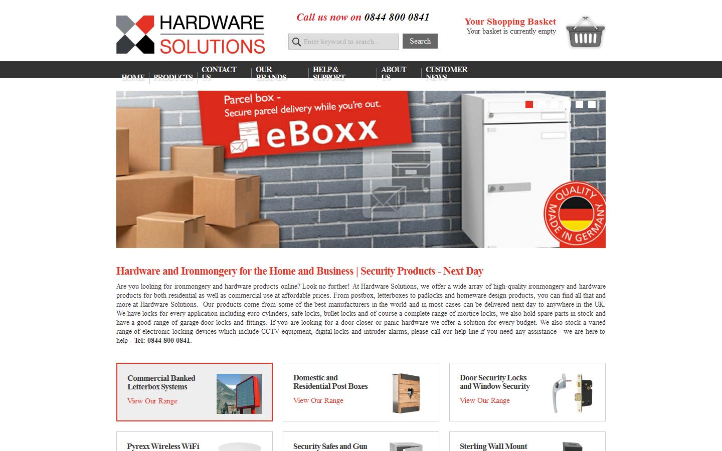 Hardware Solutions Ltd Website