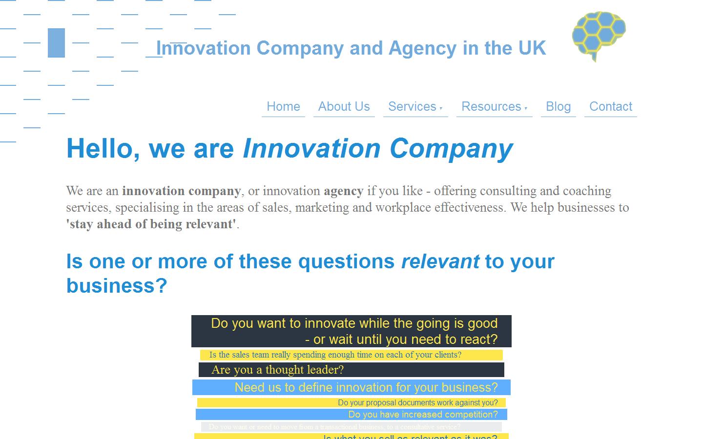 Innovation Company Website