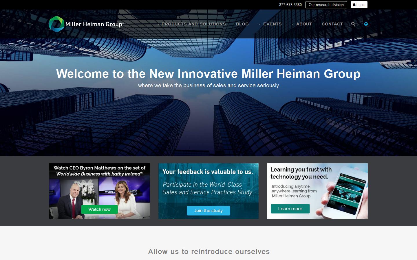 Miller Heiman Group UK Ltd. Website