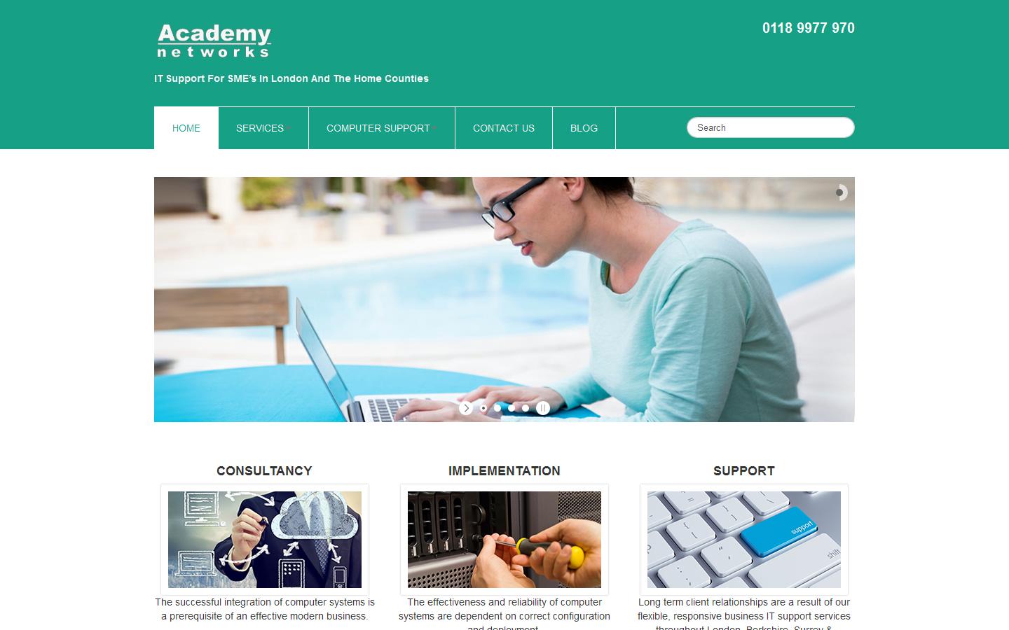 Academy Networks Website