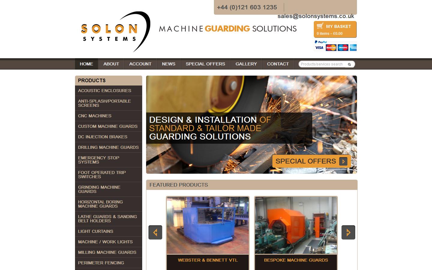 Solon Systems Ltd Website