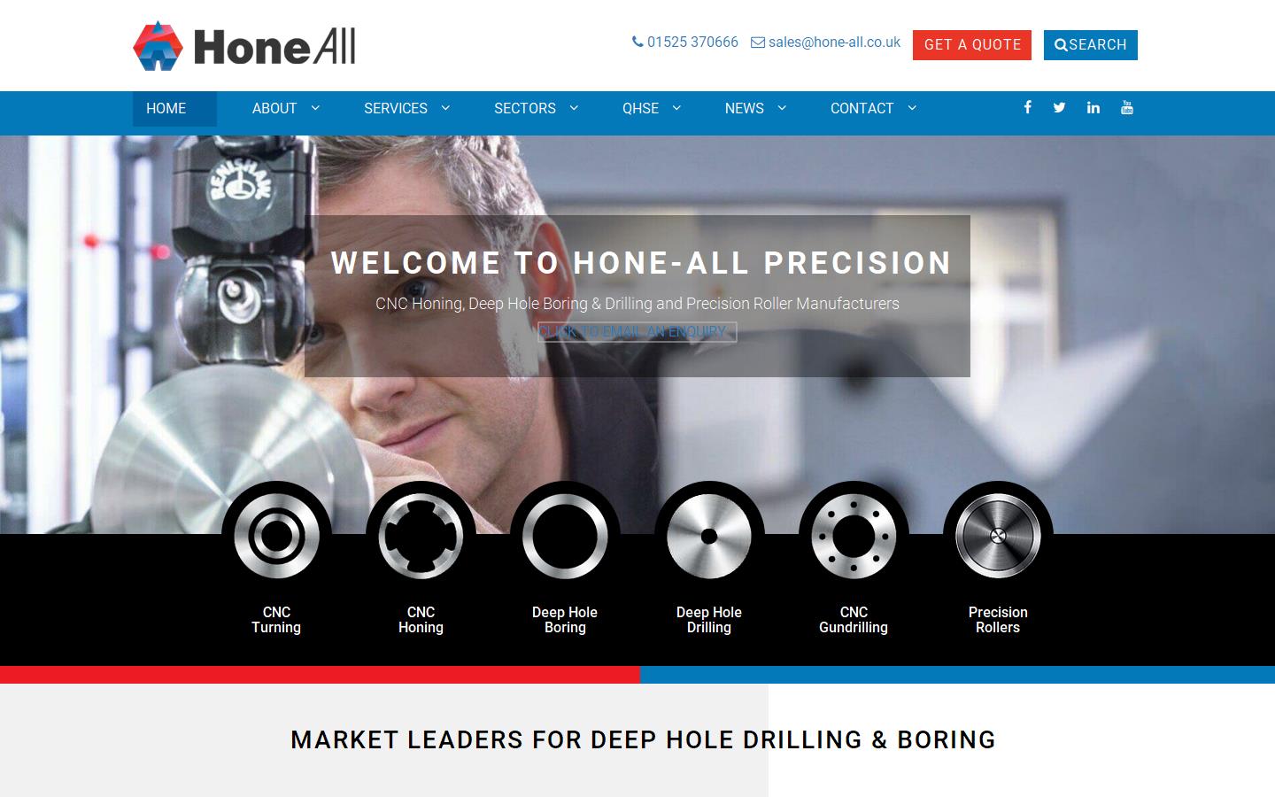 Hone All Precision Ltd Website