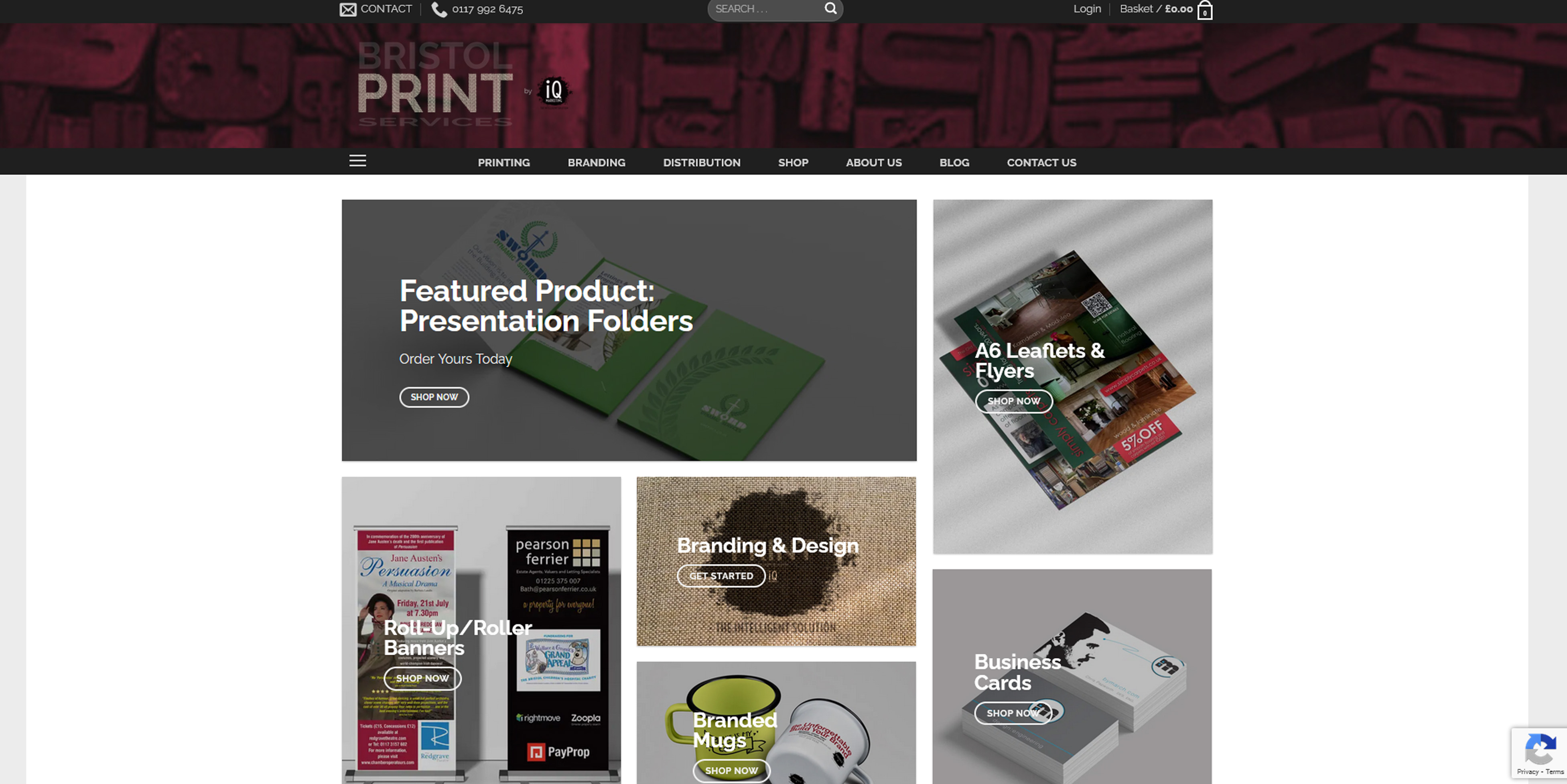 Bristol Print Services Website