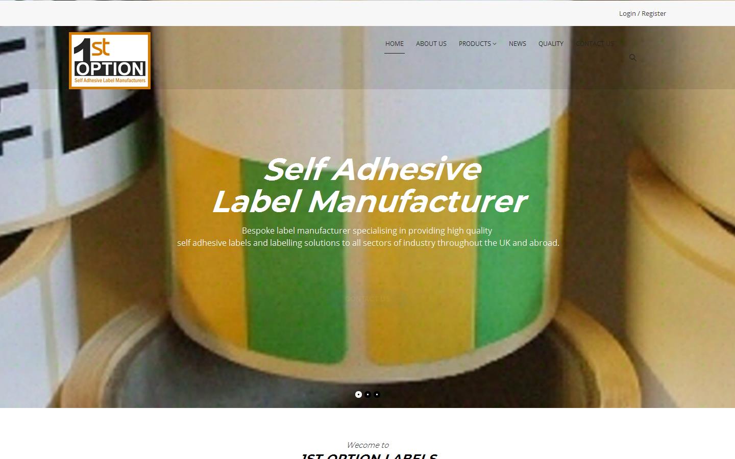 1st Option Labels Website