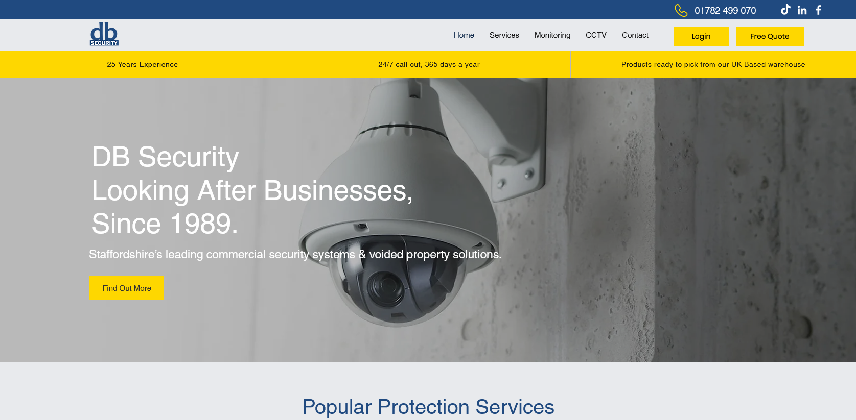 DB Security Services Website