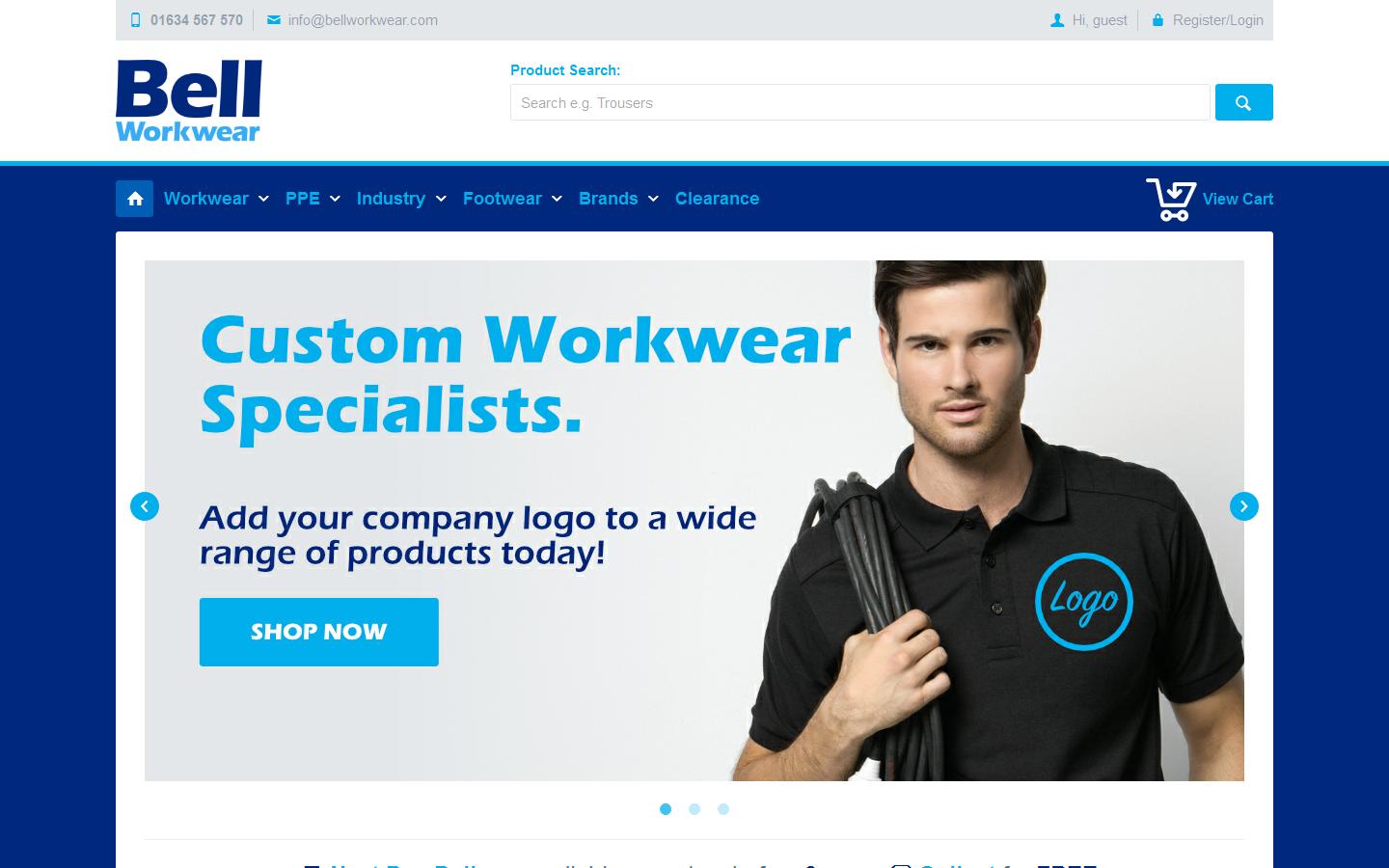 Bell Workwear Website