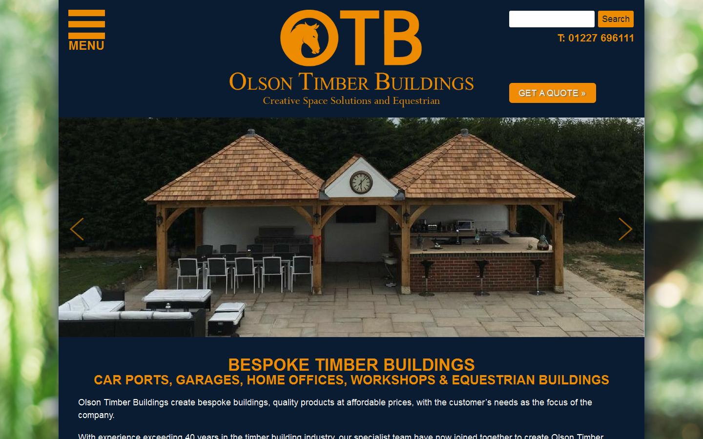 Olson Timber Buildings Ltd Website