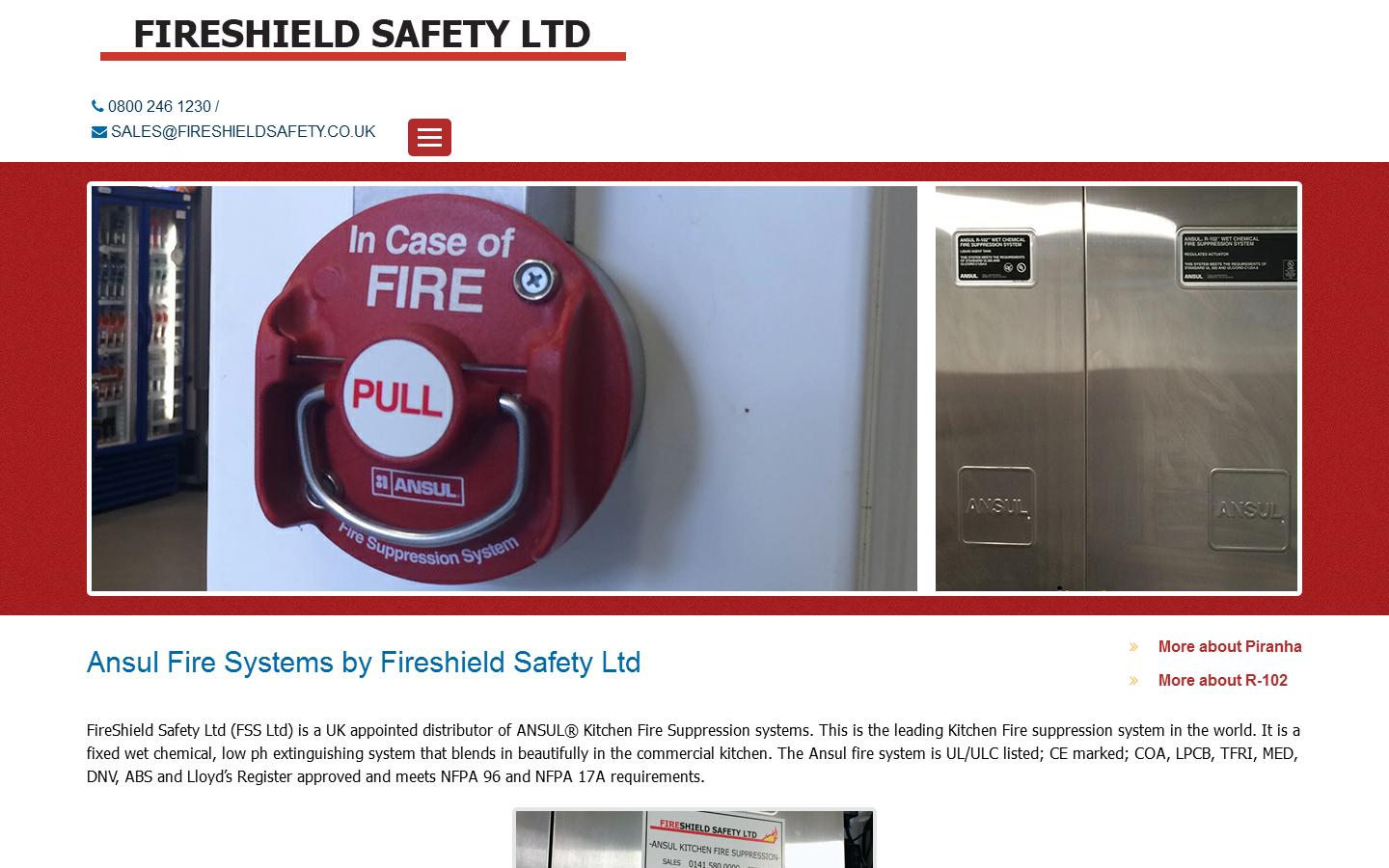 FireShield Safety Ltd Website