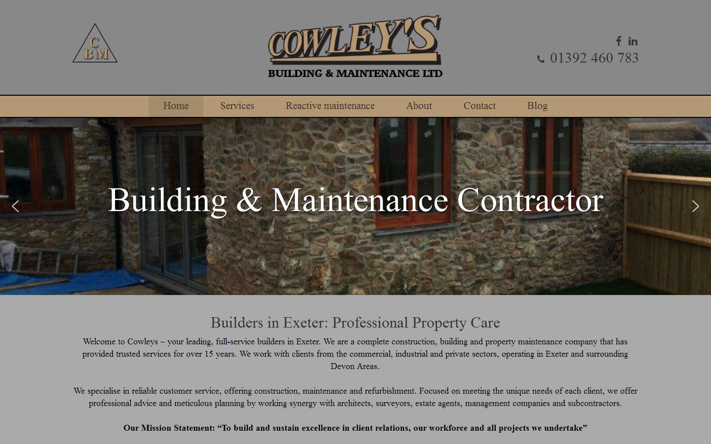 Cowleys Building & Maintenance Website