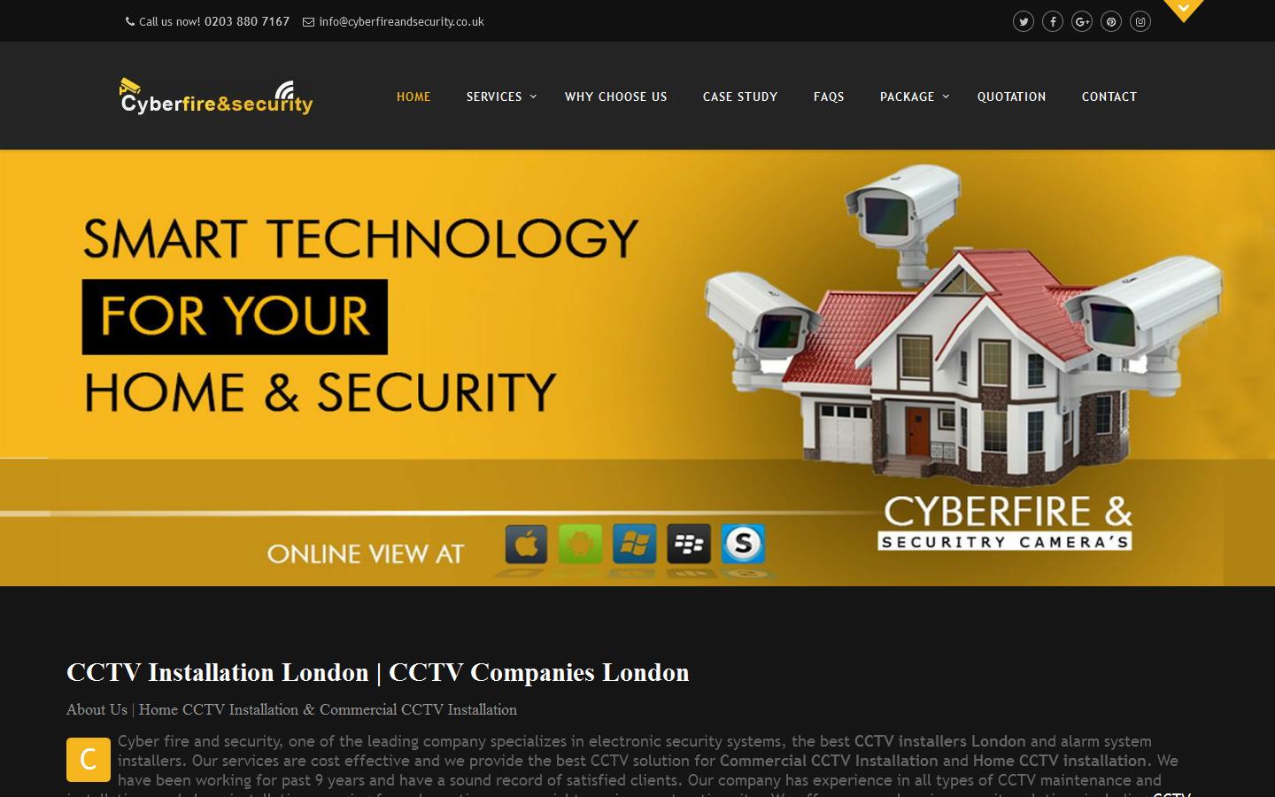 Cyber Fire and Security Website