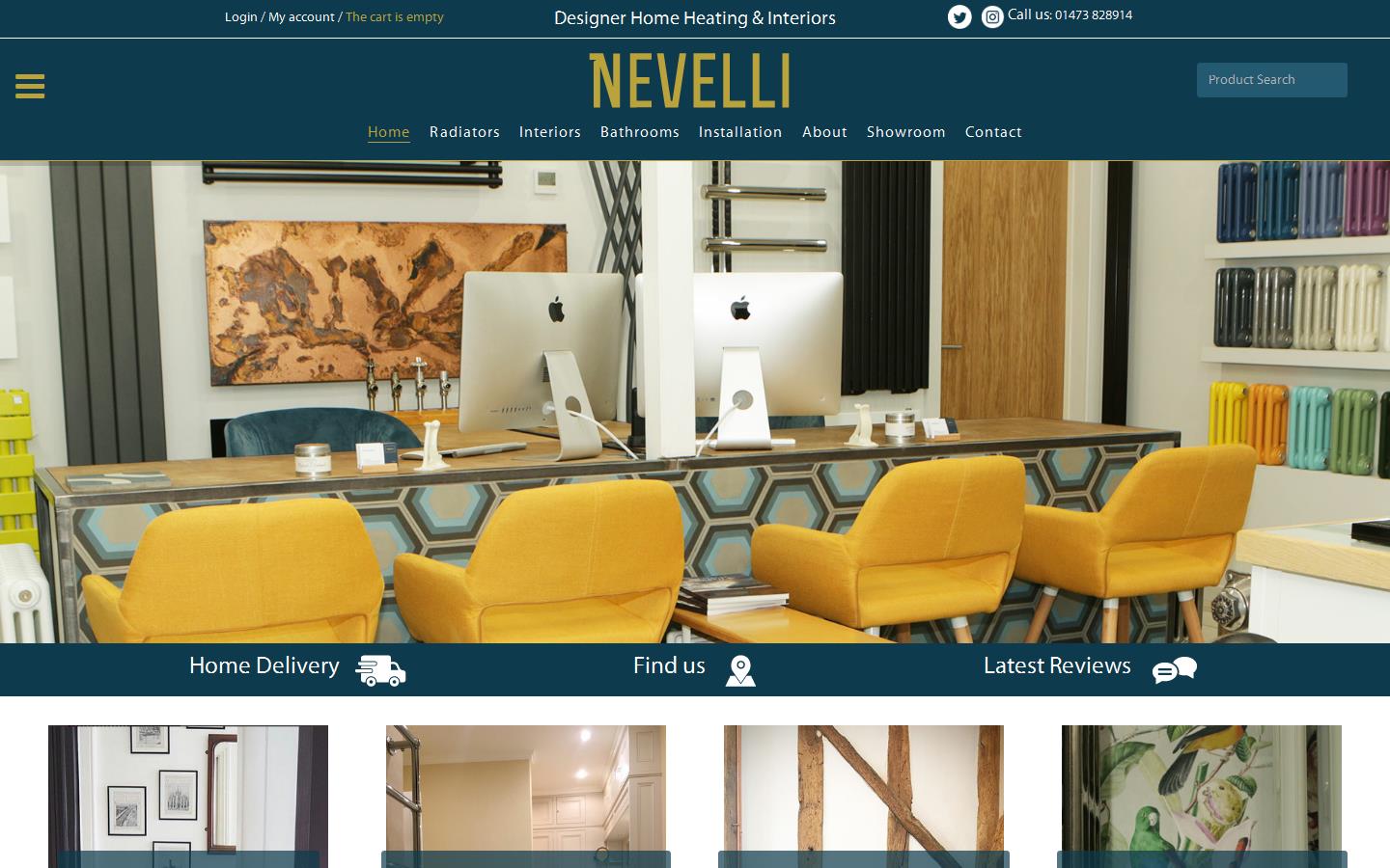 Nevelli Designer Home Heating Website