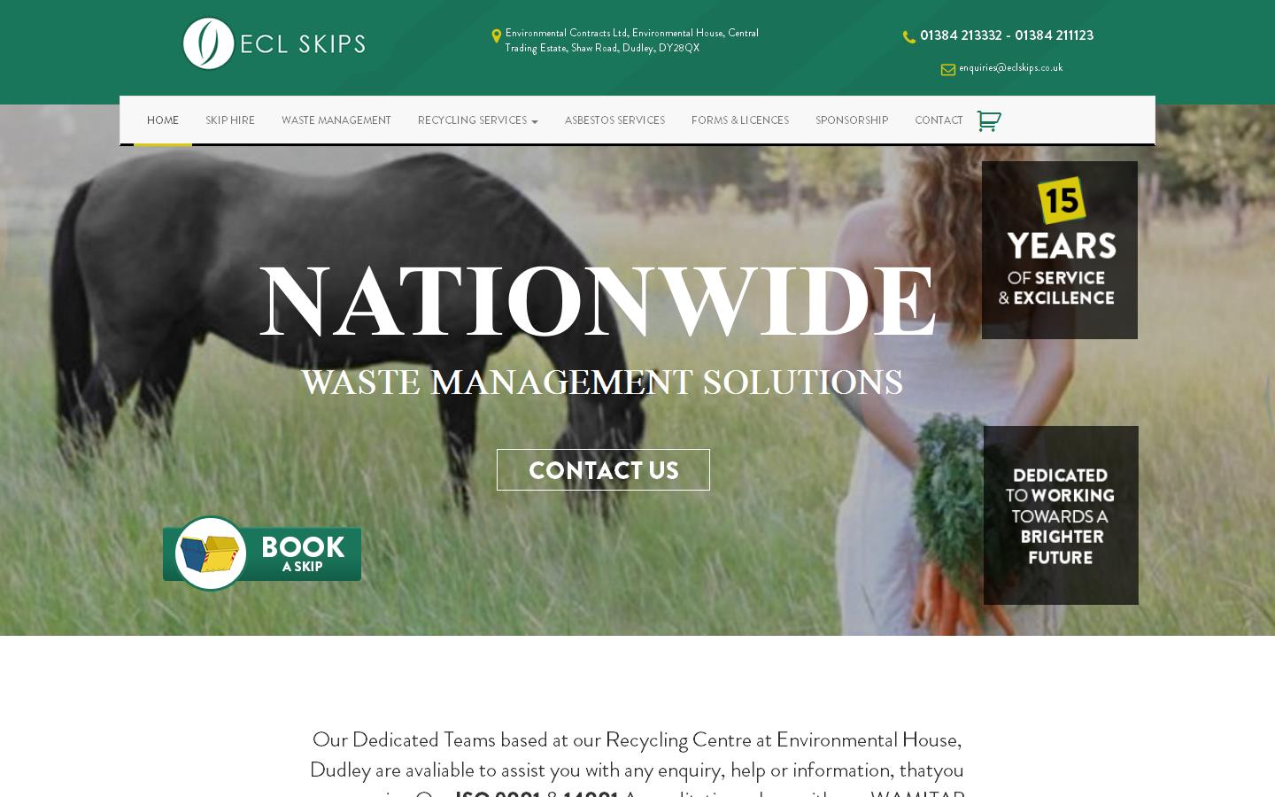 Environmental Contracts Ltd Website