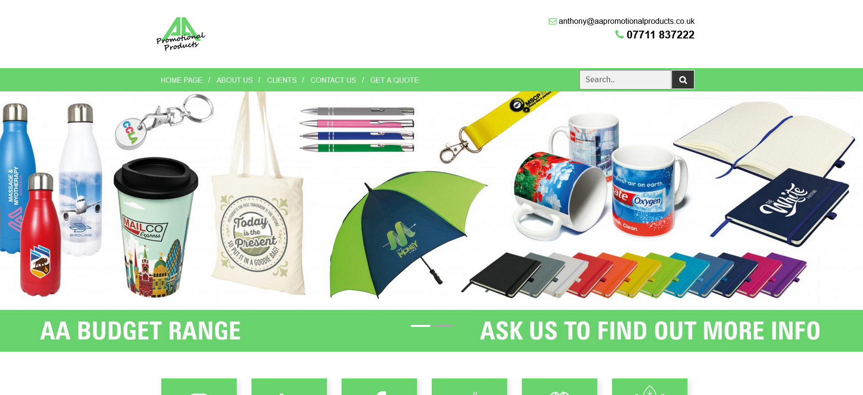 AA Promotional Products Website