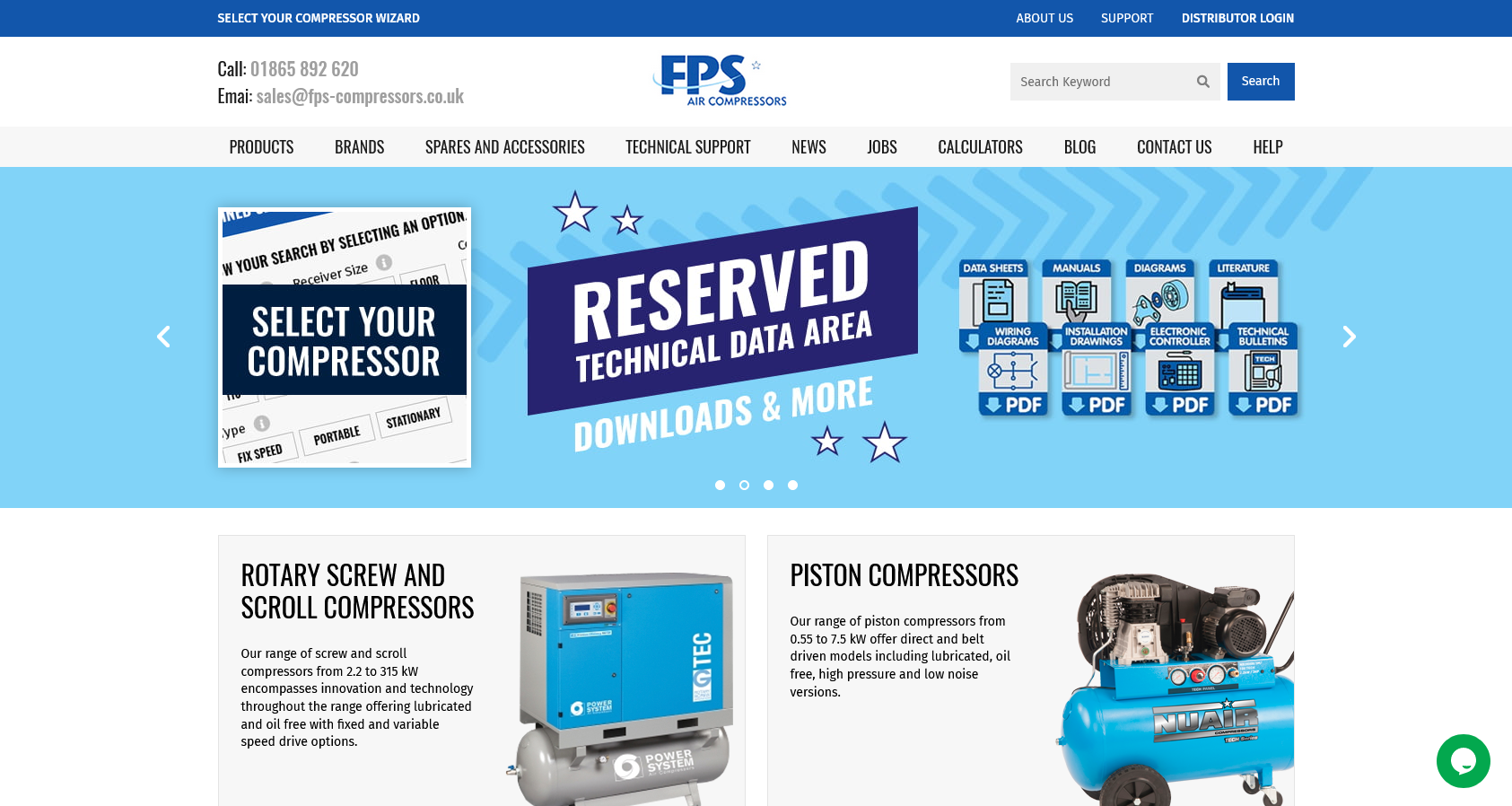 FPS Air Compressors Ltd Website