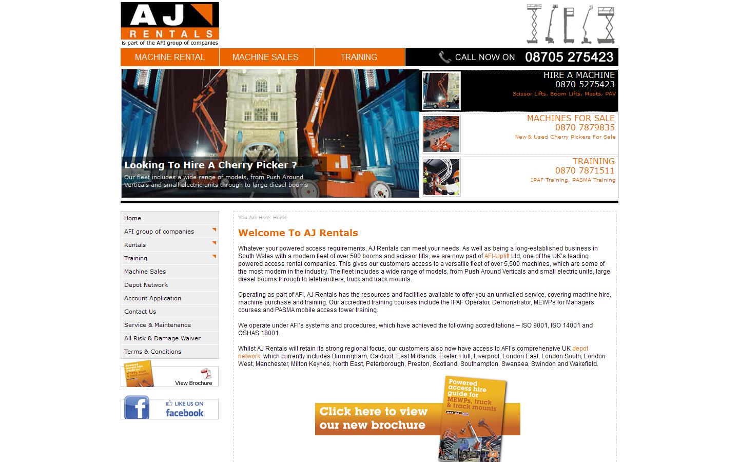 AFI Rentals Website