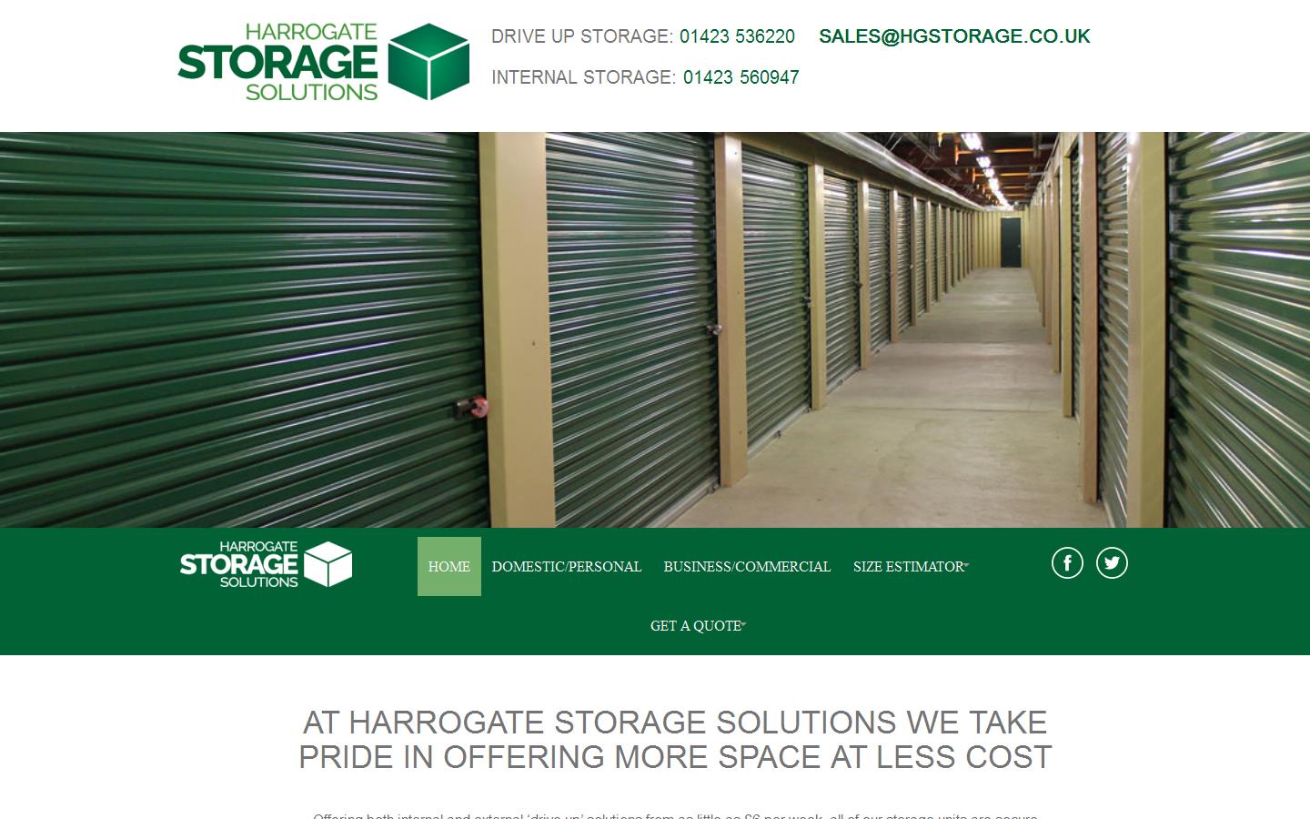 Harrogate Storage Solutions Website