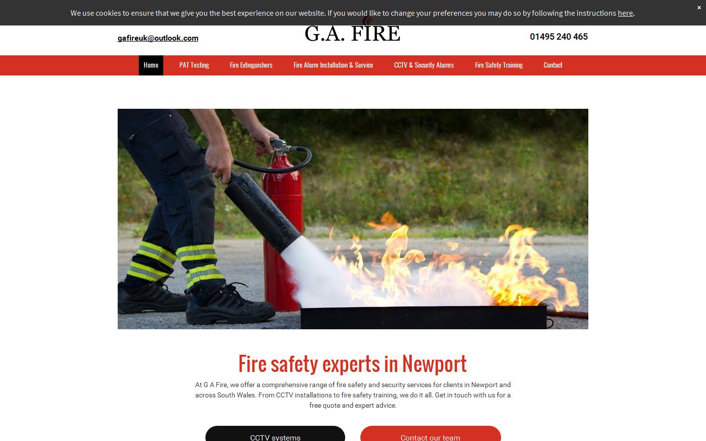 G A Fire Website