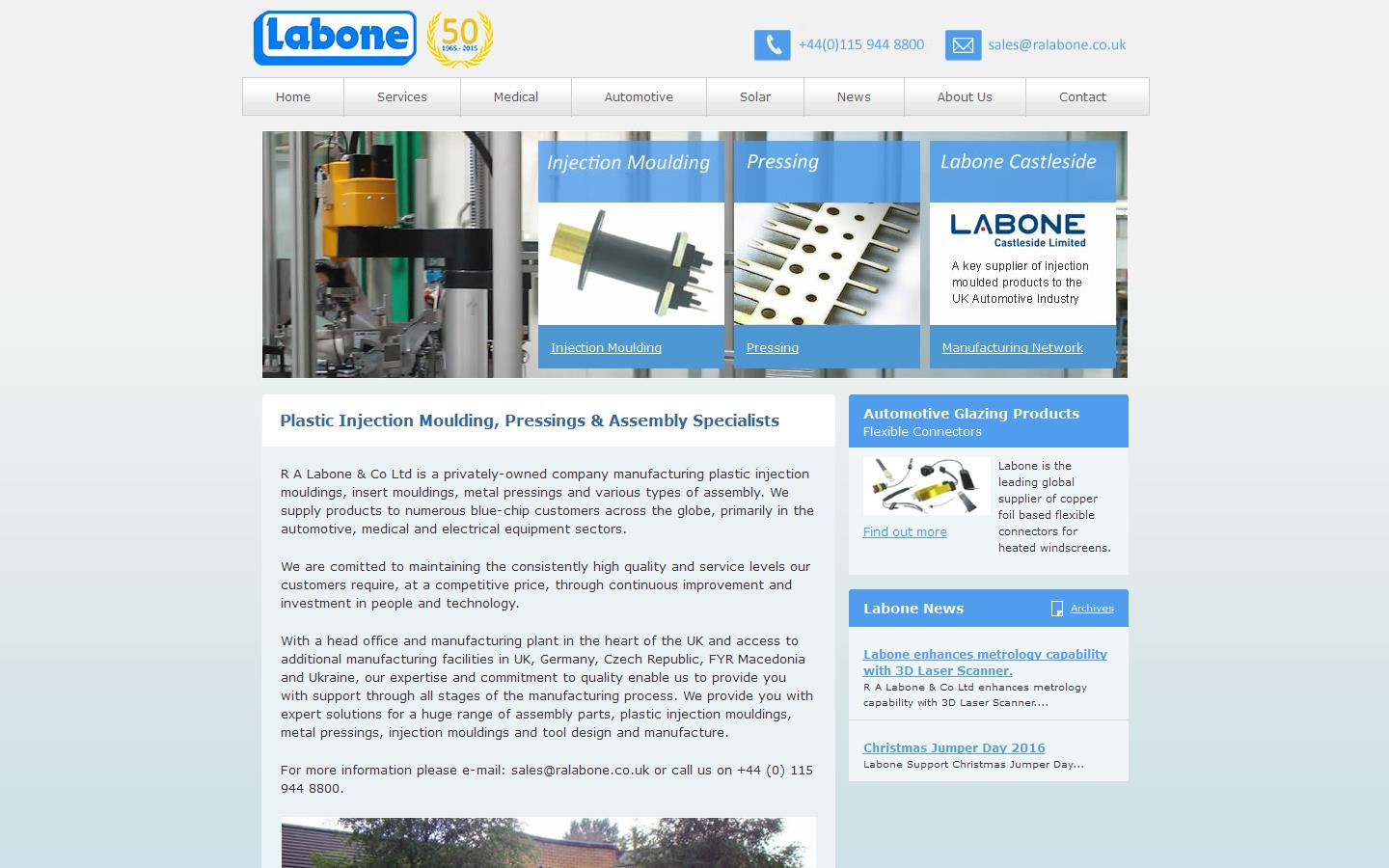 R A Labone & Co Ltd Website