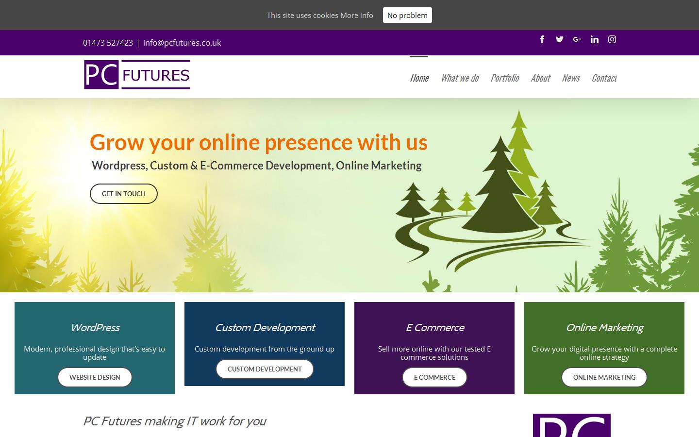 PC Futures Ltd Website