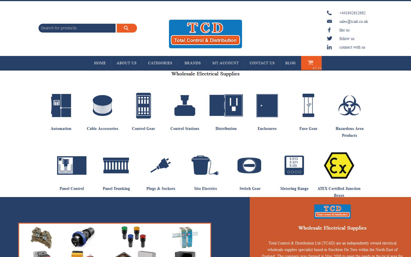 Total Control & Distribution Ltd Website