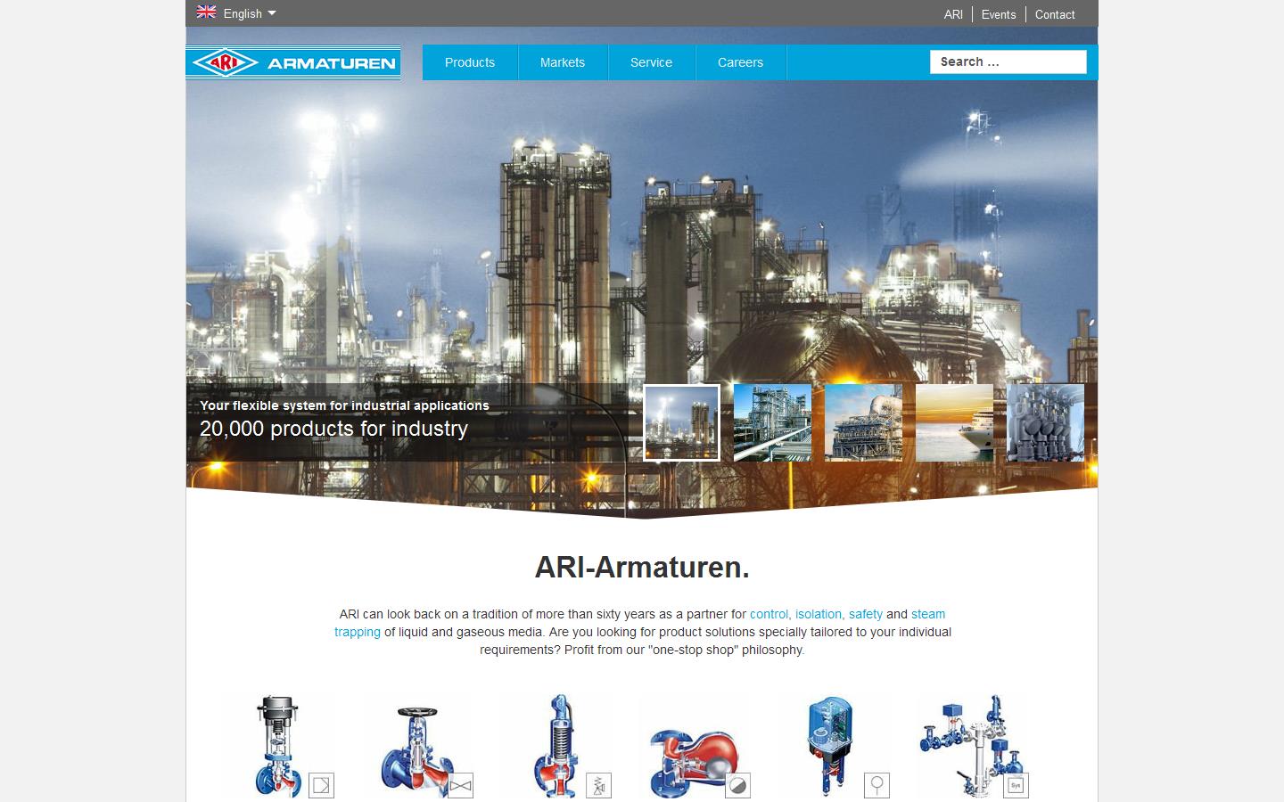 ARI Armaturen UK Ltd Website