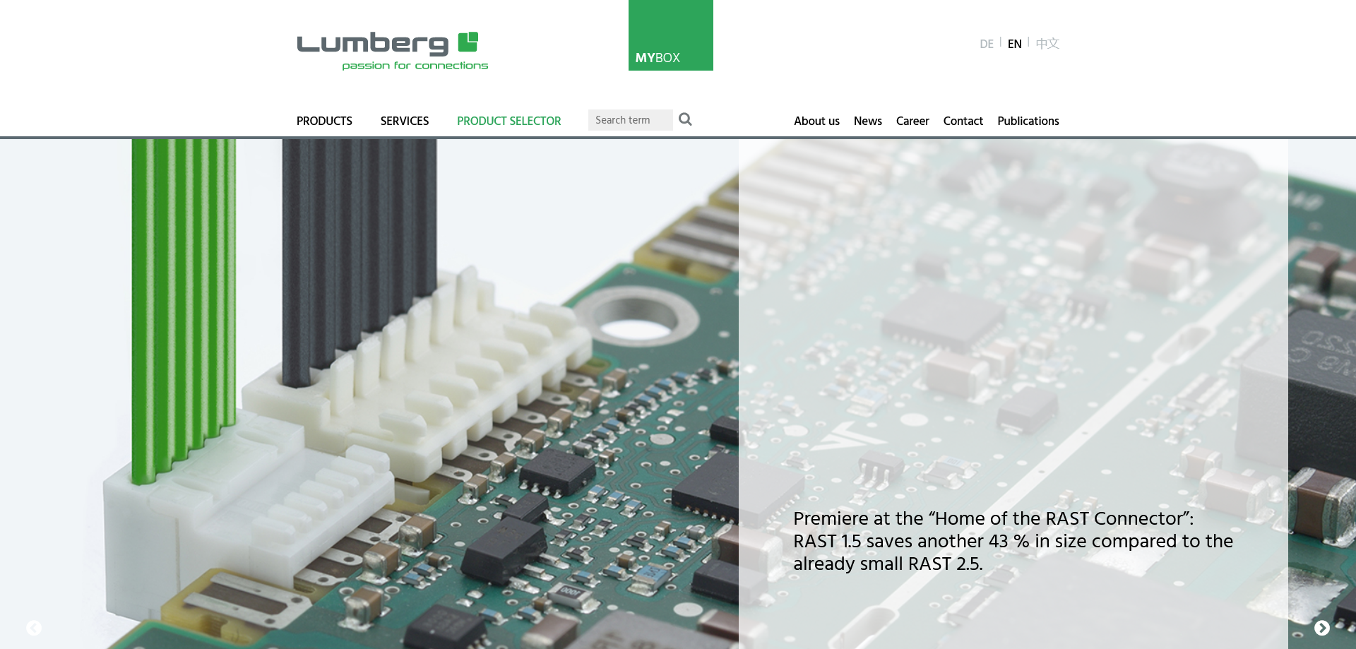 Lumberg UK Ltd Website