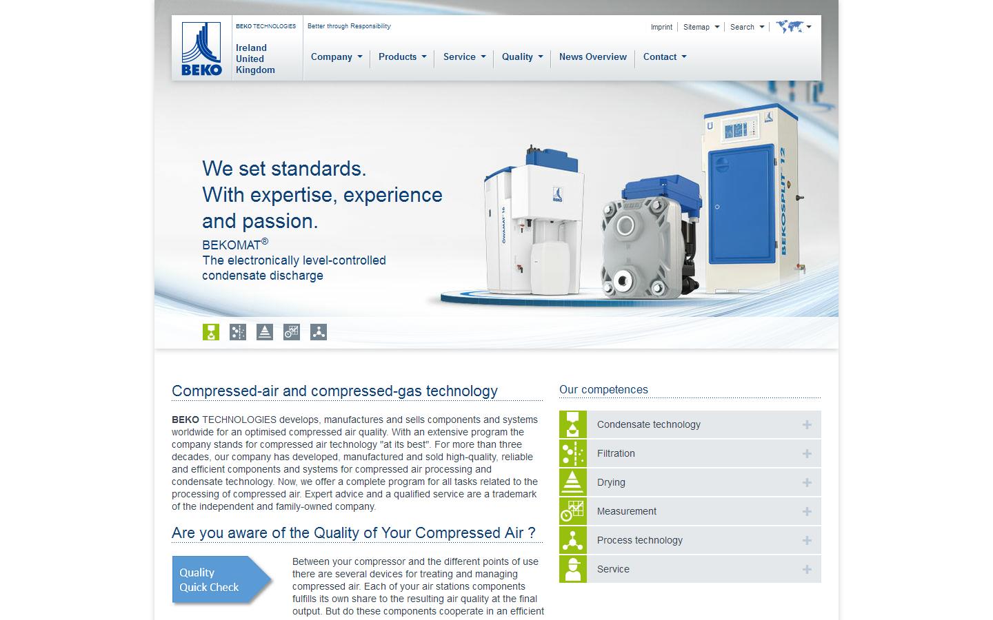 BEKO Technologies Ltd Website