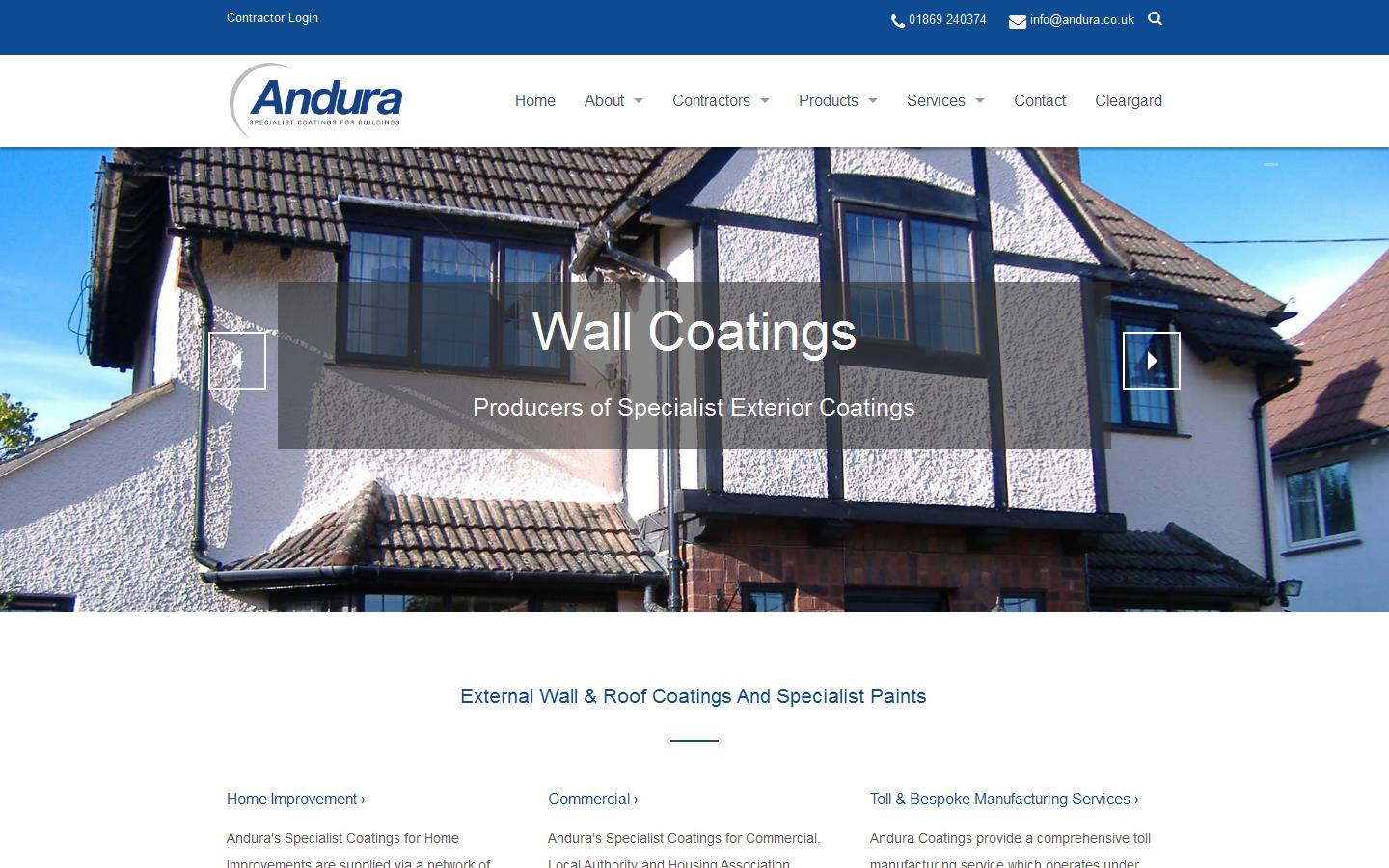 Andura Coatings Website