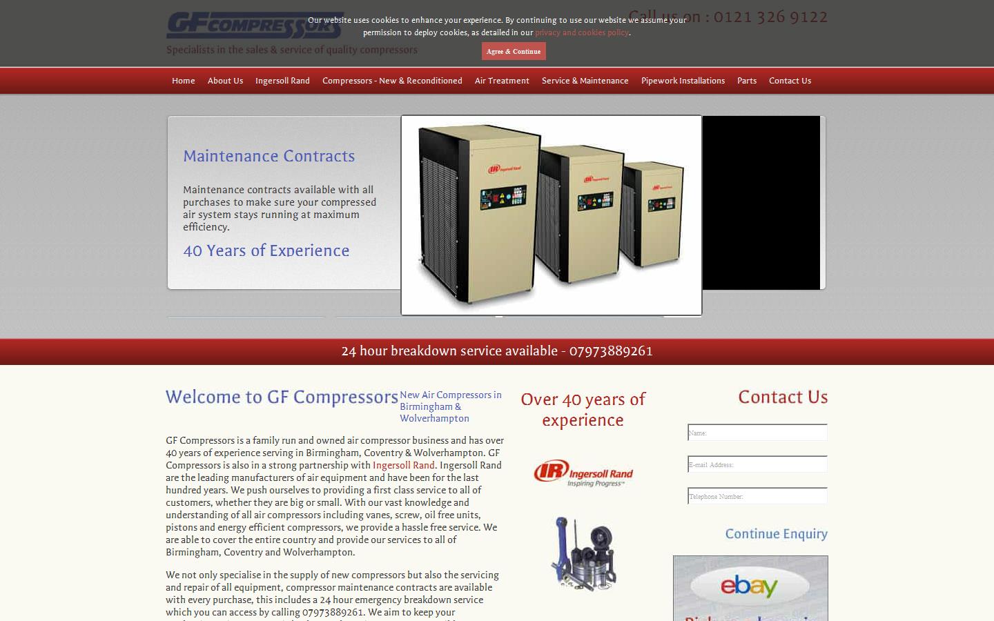 G.F. Compressors Ltd Website