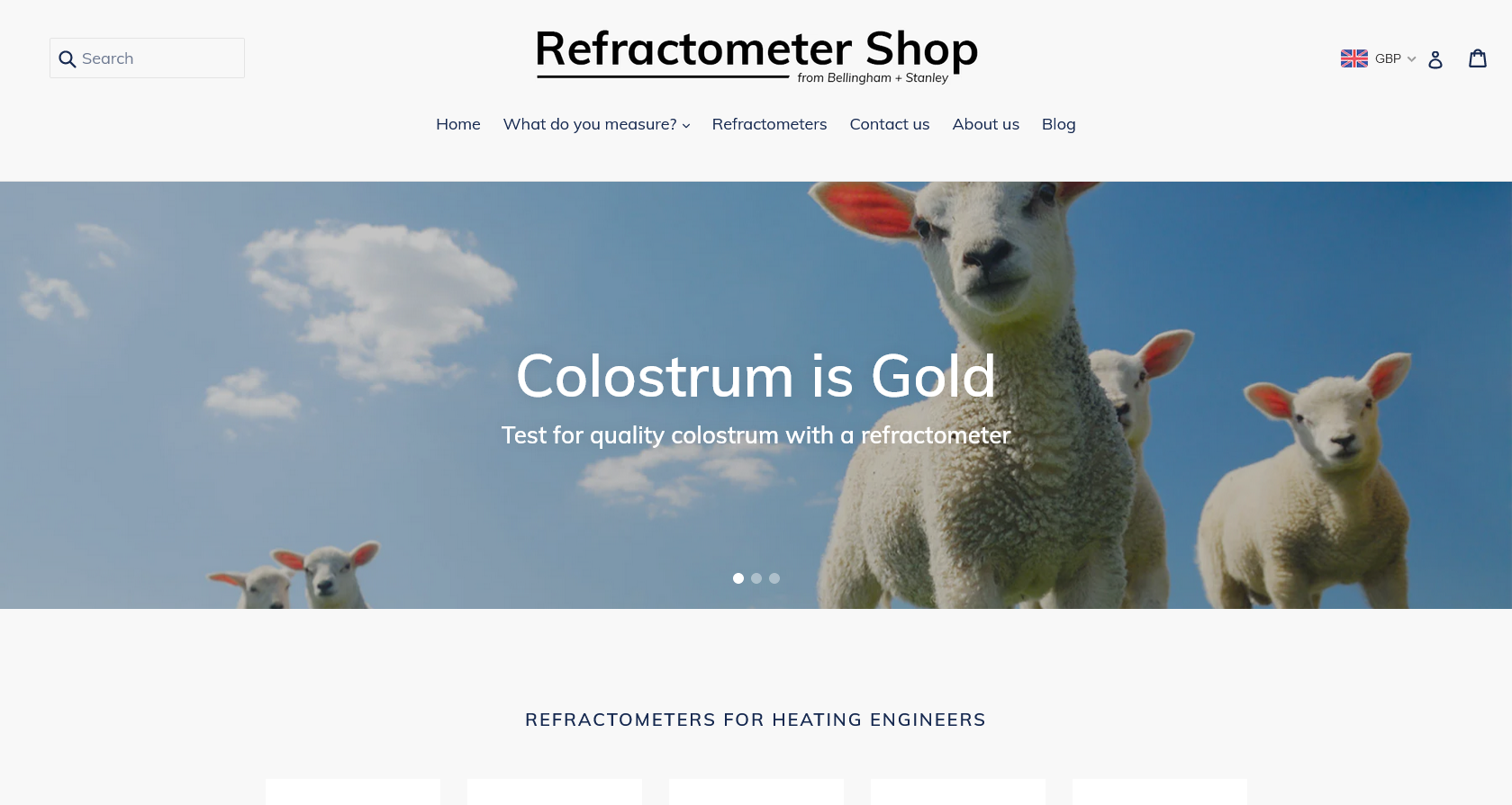 Refractometer Shop Website