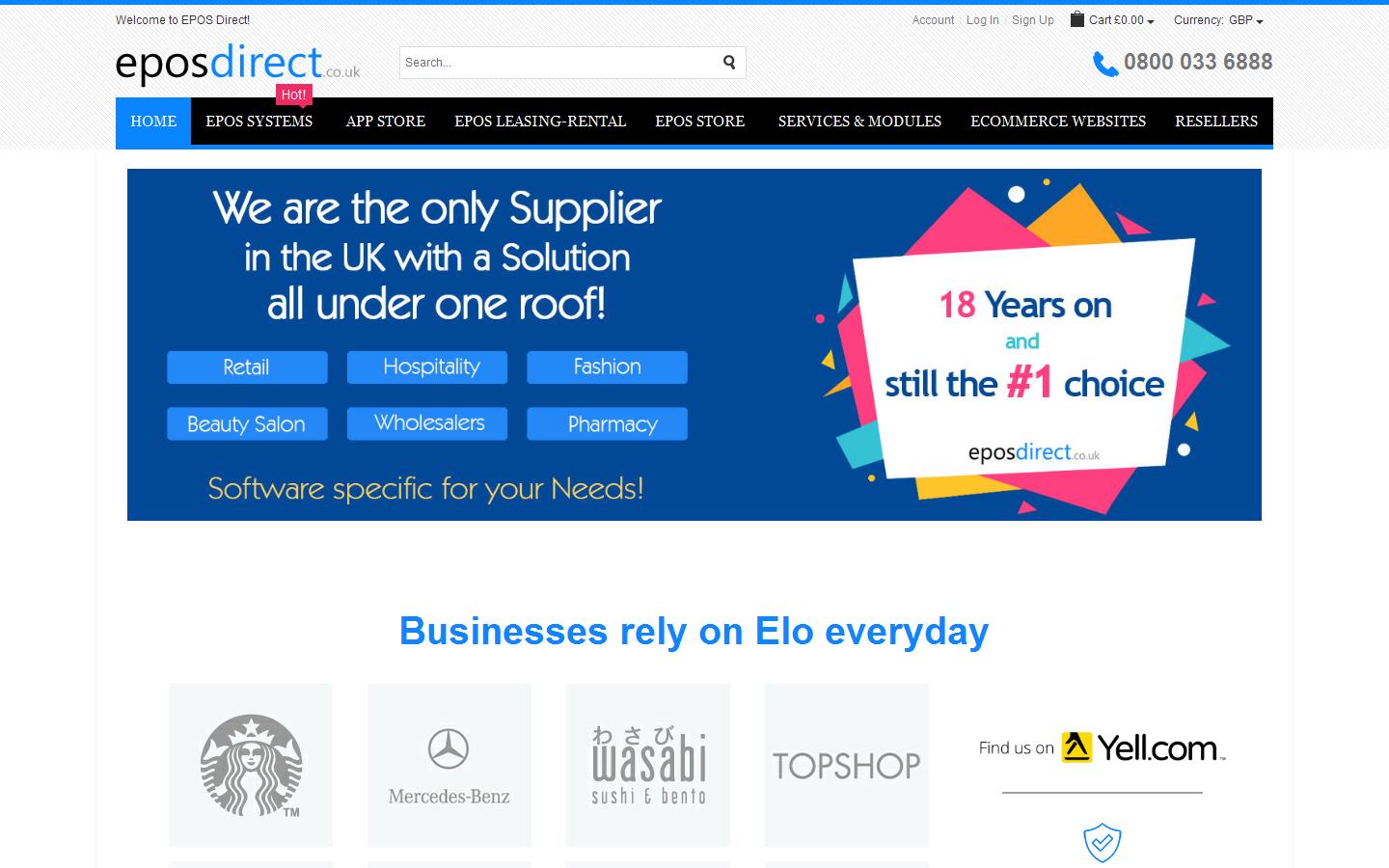 Epos Direct Ltd Website