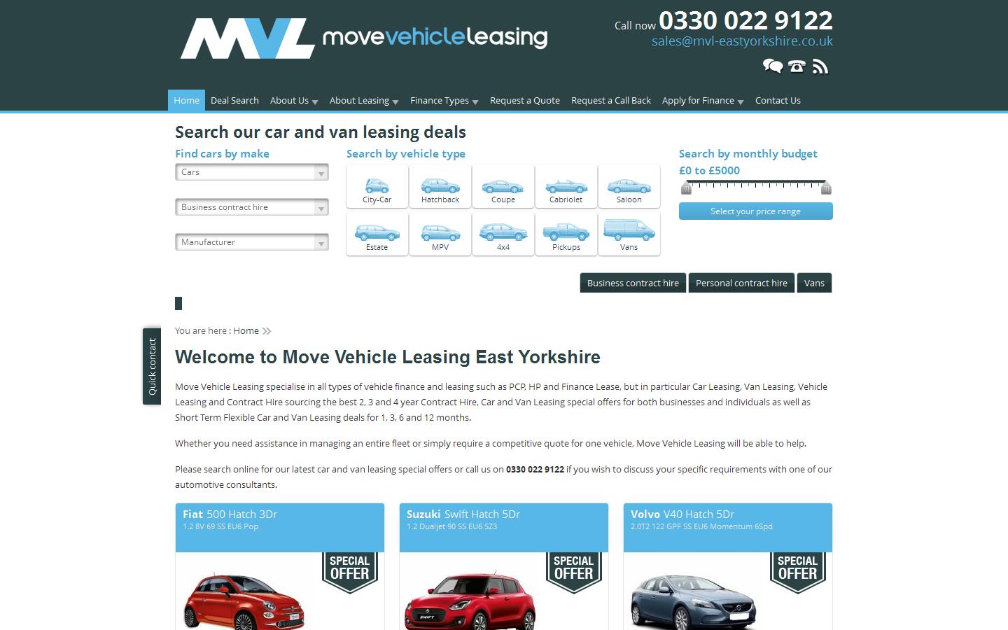 MVL East Yorkshire  Website