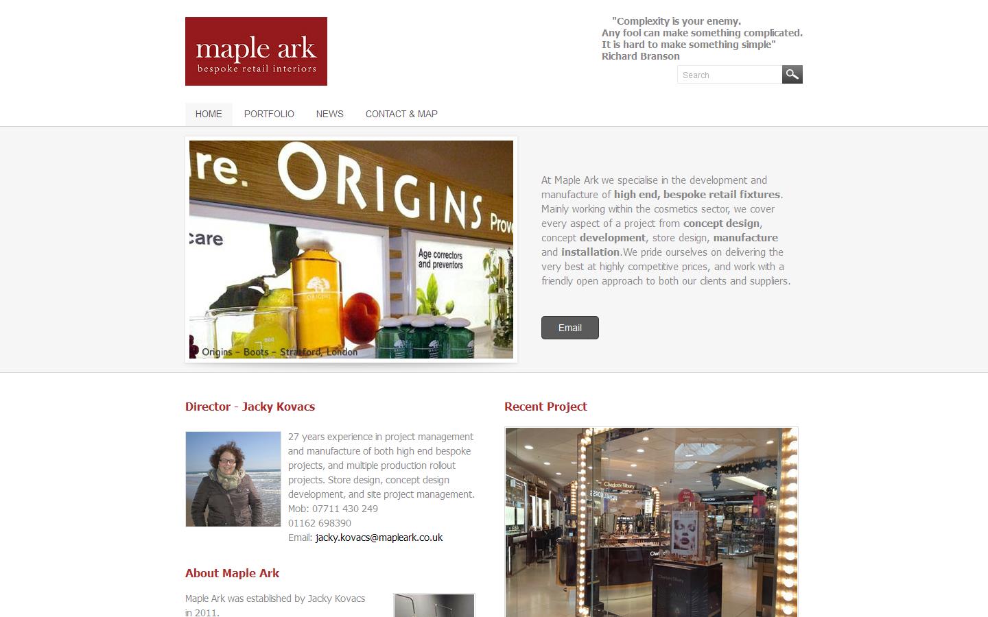 Mapleark Website