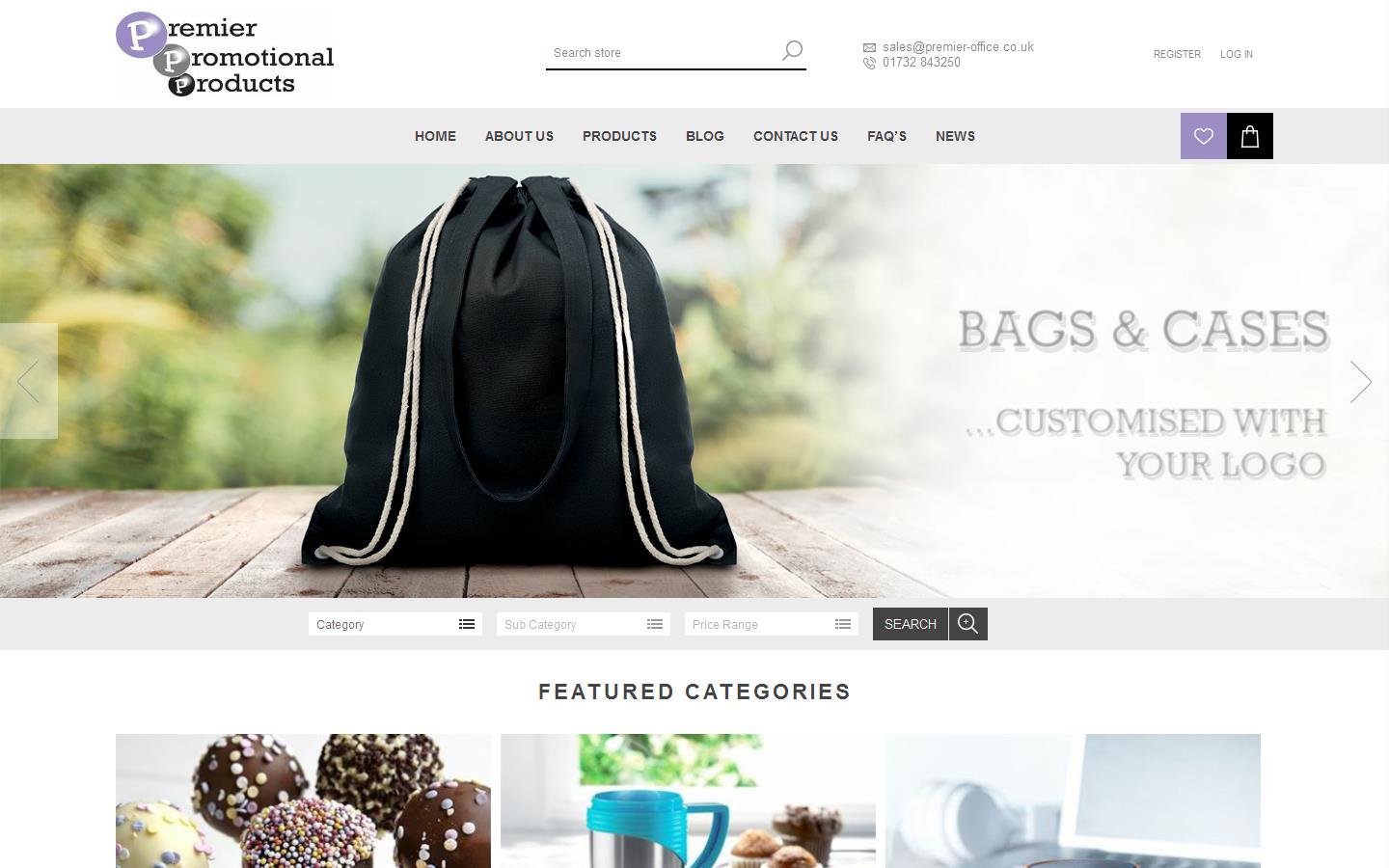 Premier Promotional Products Website