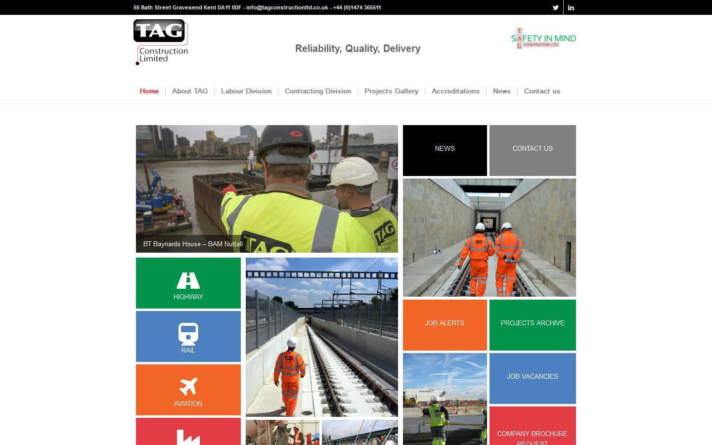 Tag construction  Website