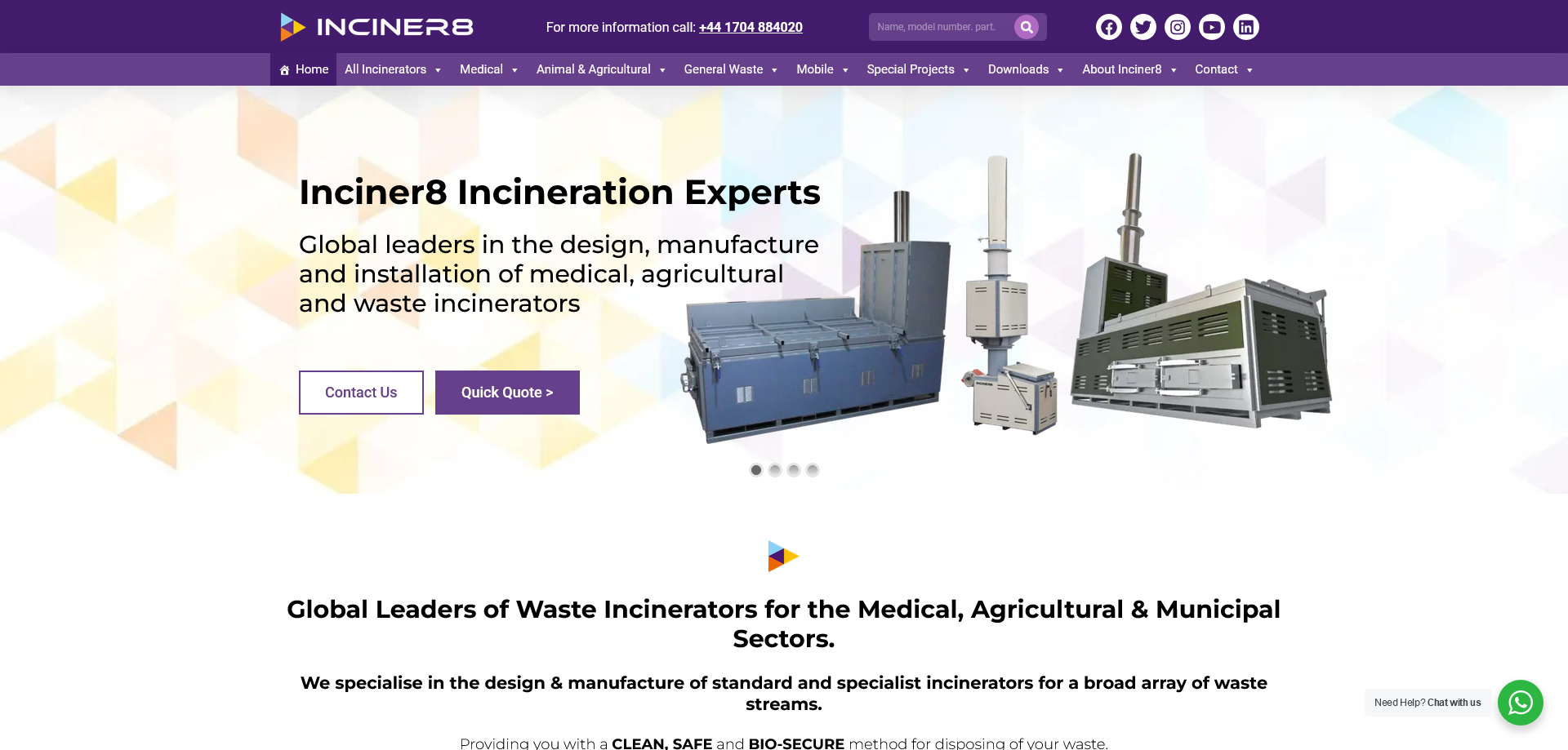 Inciner8 Limited Website