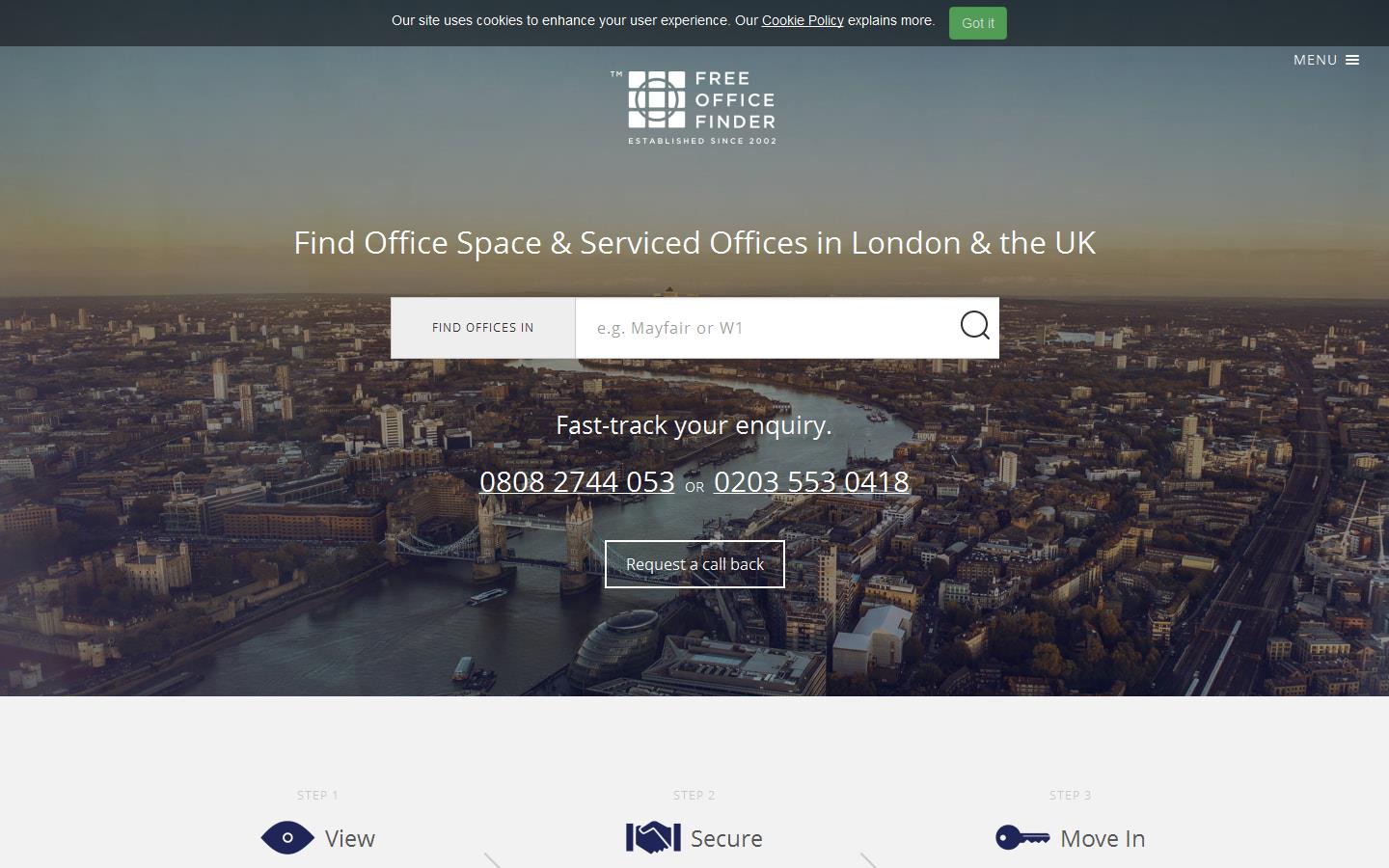 Free Office Finder Website