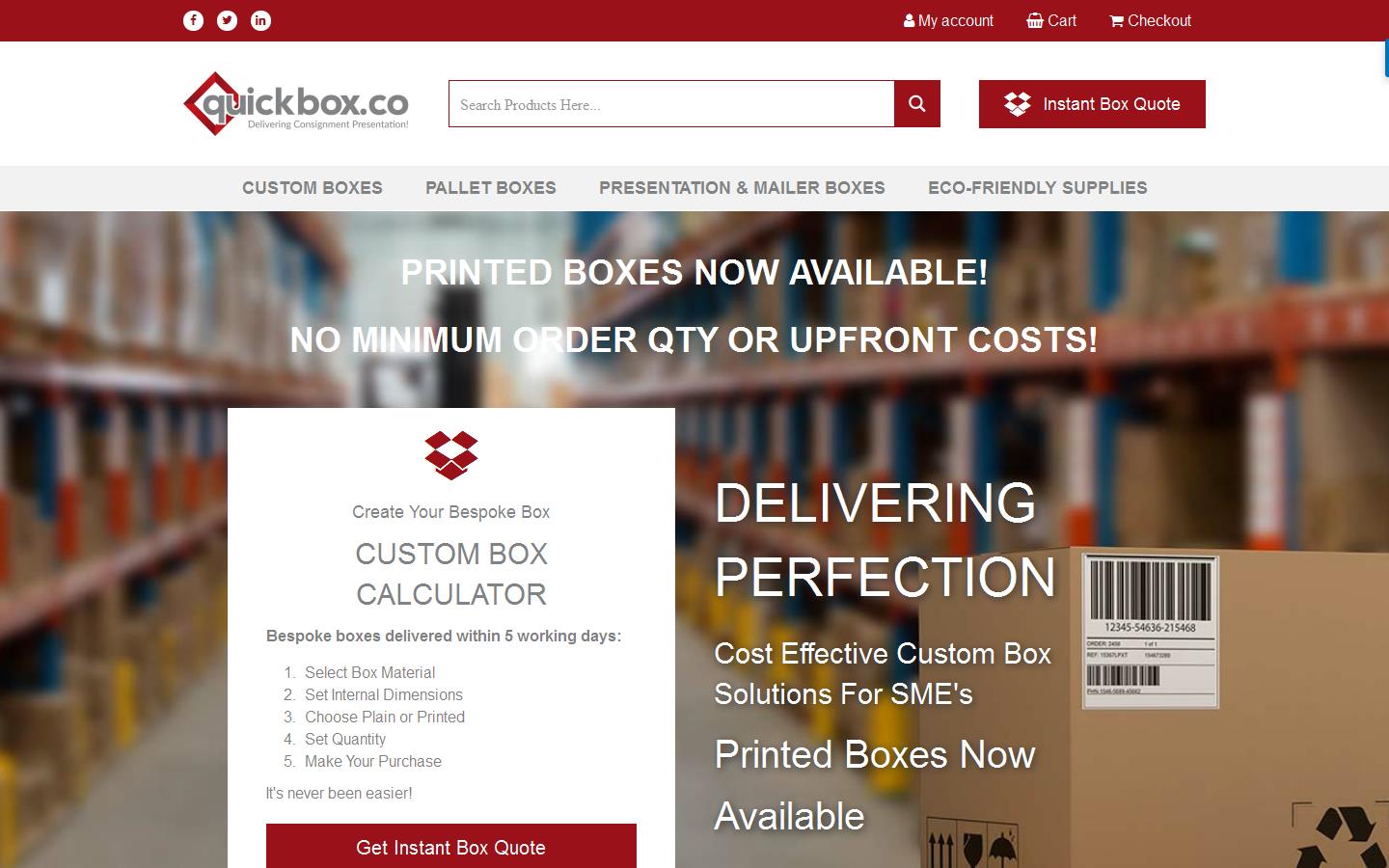 Quickbox Manufacturing Ltd Website