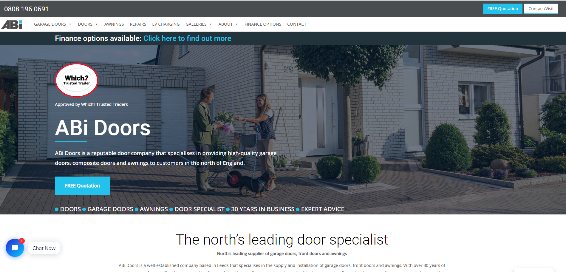 ABi Garage Doors Ltd Website