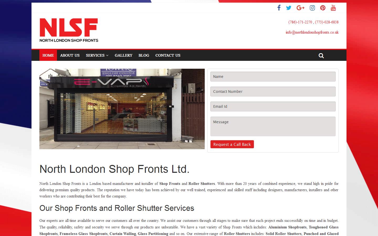 North London Shopfronts Website